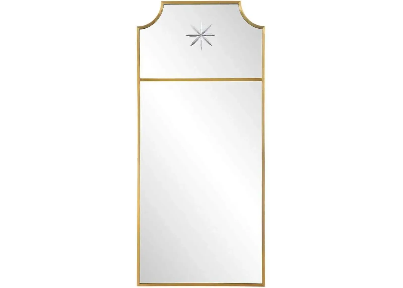 Uttermost Caddington Brass Tall Floor Mirror