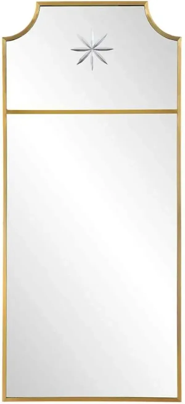 Uttermost Caddington Brass Tall Floor Mirror