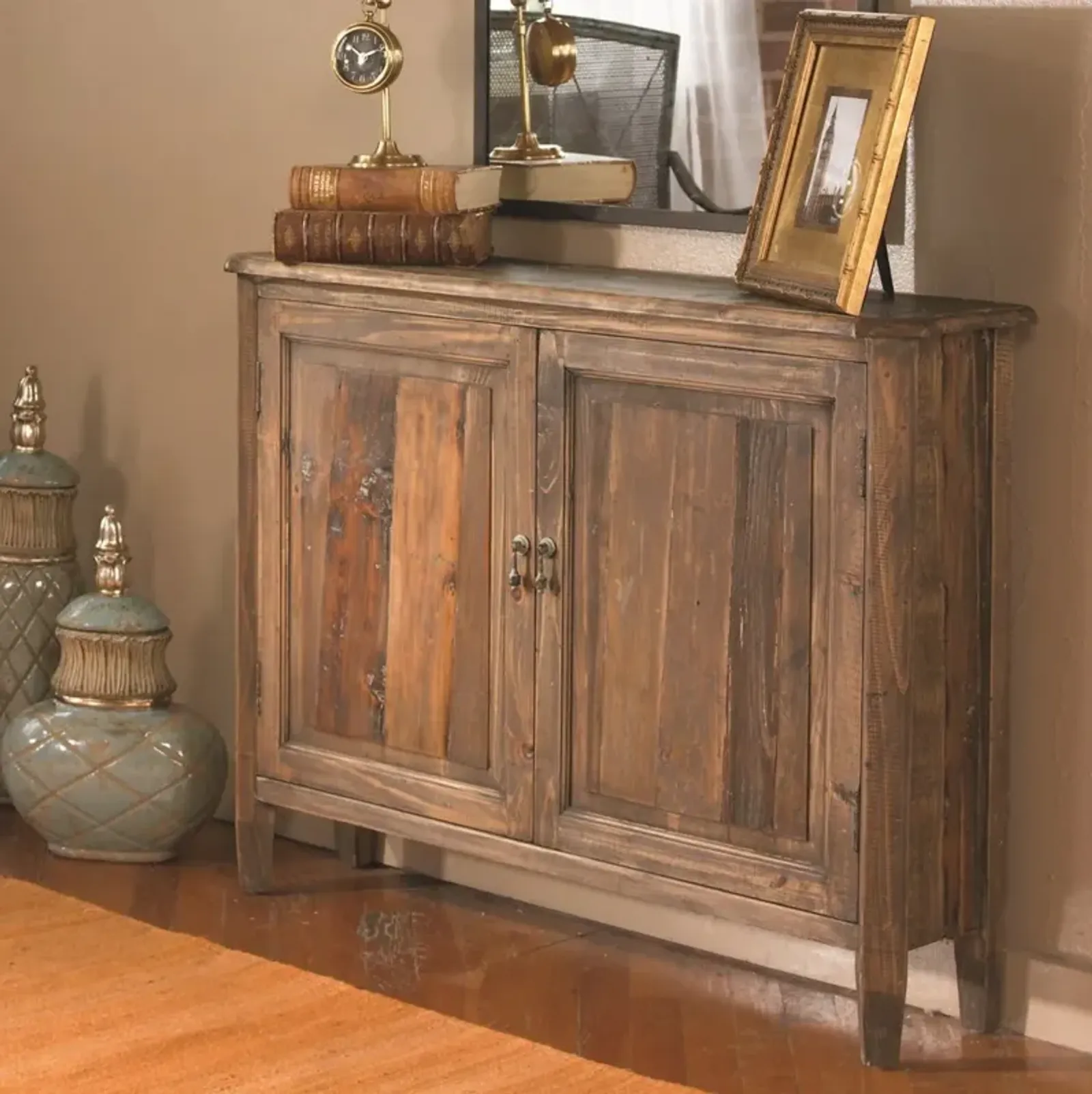 Uttermost Altair Reclaimed Wood Console Accent Cabinet