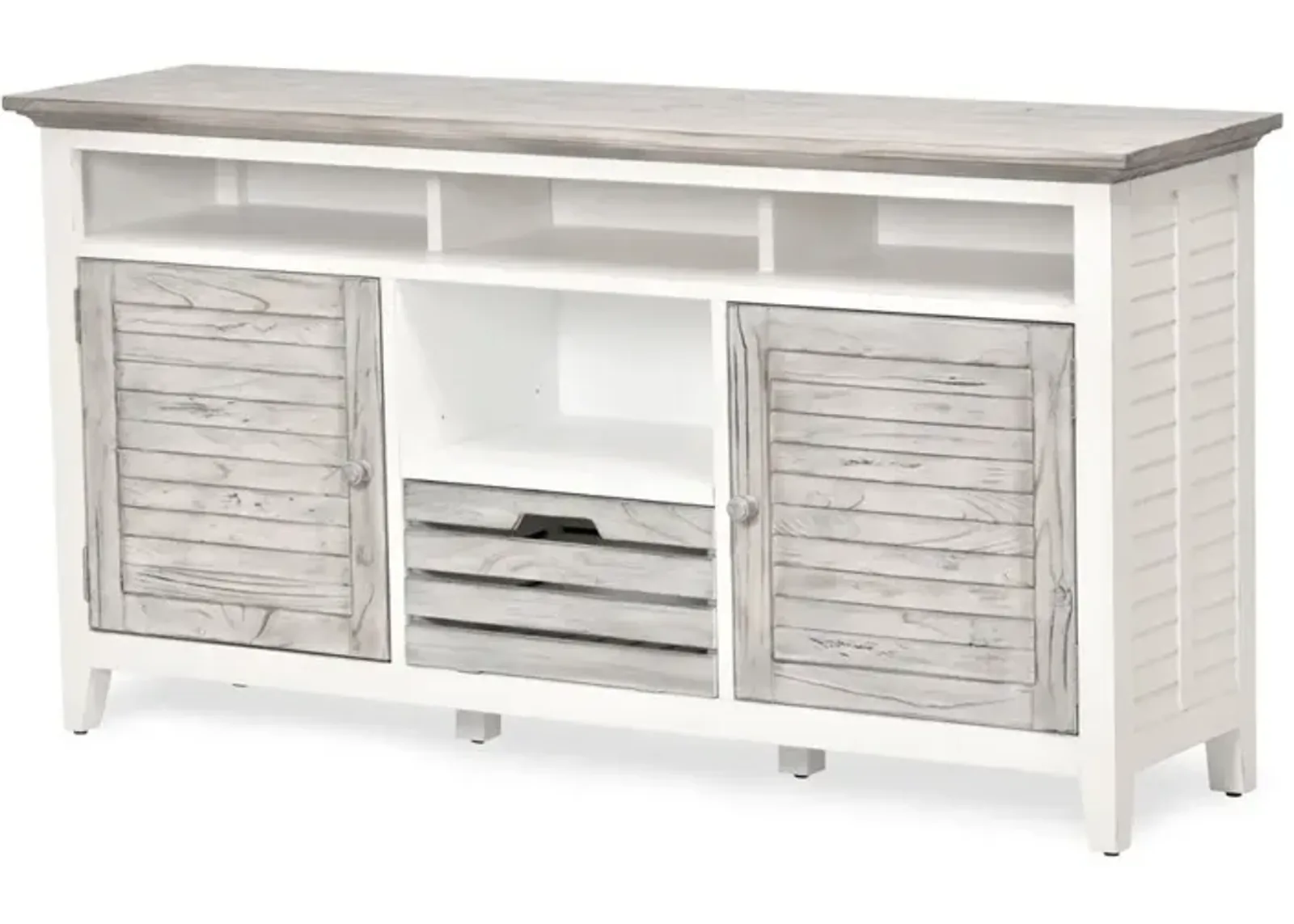 Seawinds Islamorada Entertainment Center Dapple Grey Finish