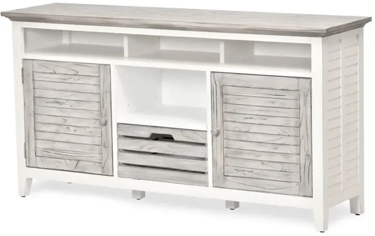 Seawinds Islamorada Entertainment Center Dapple Grey Finish