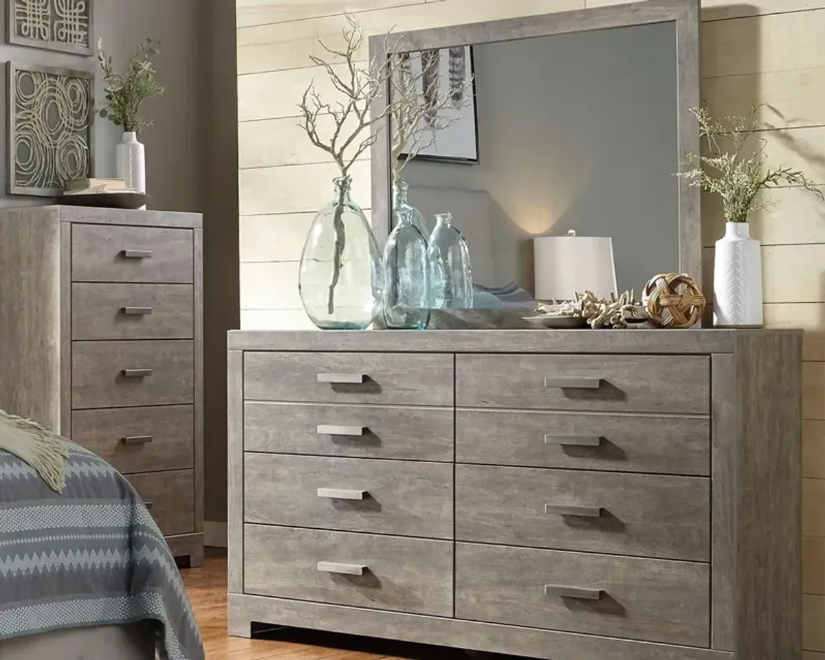 Ashley Culverbach Gray Dresser & Mirror