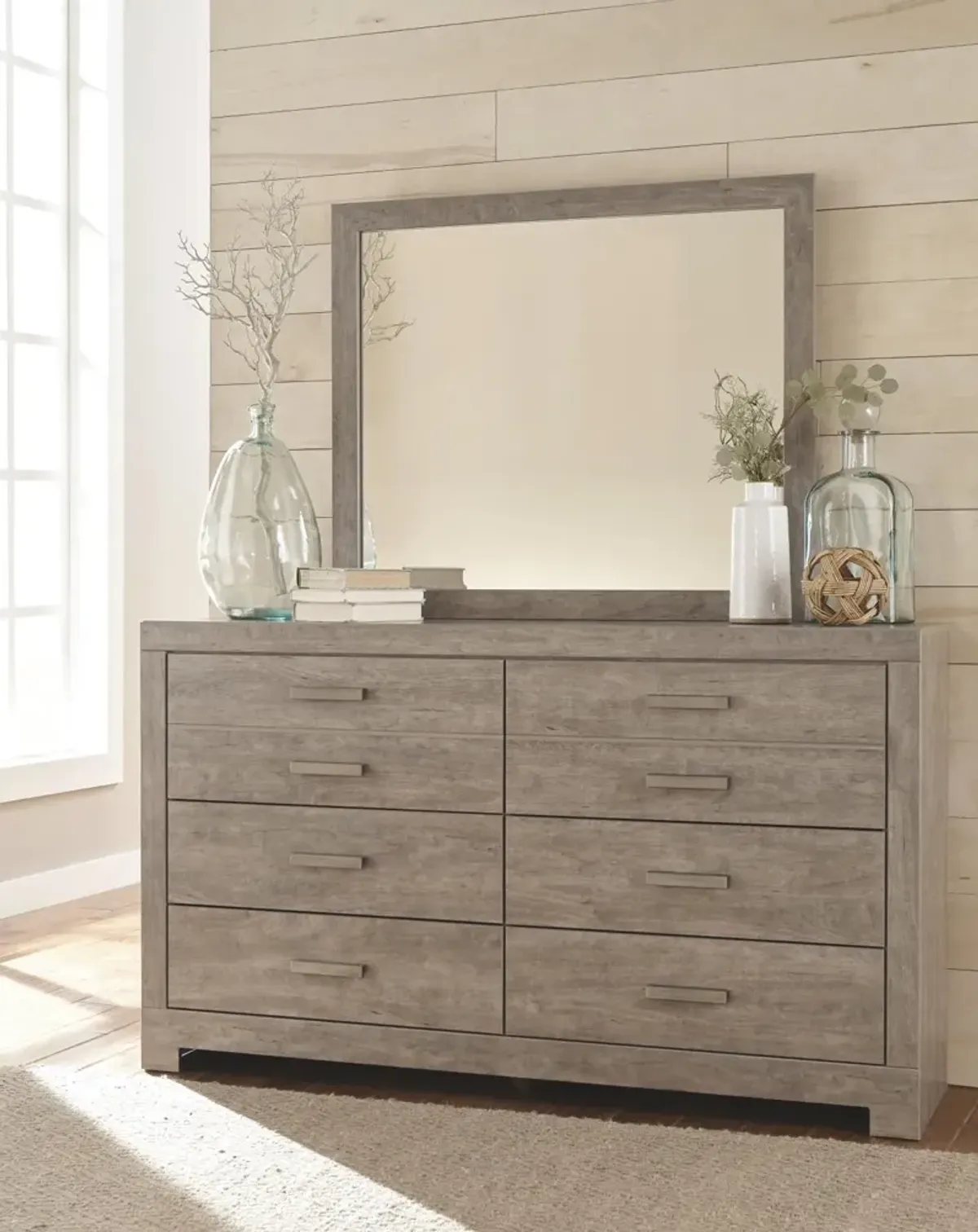 Ashley Culverbach Gray Dresser & Mirror