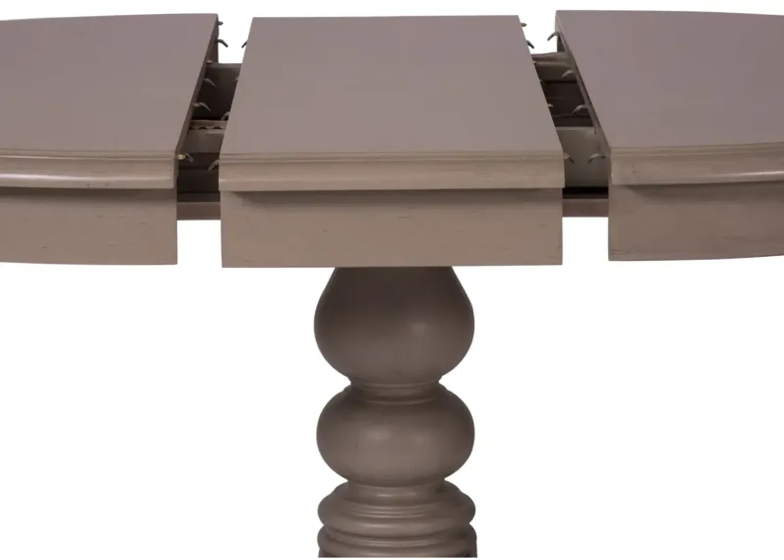 Liberty Furniture 5-Piece Dove Grey Pedestal Dining Table Set Summer House