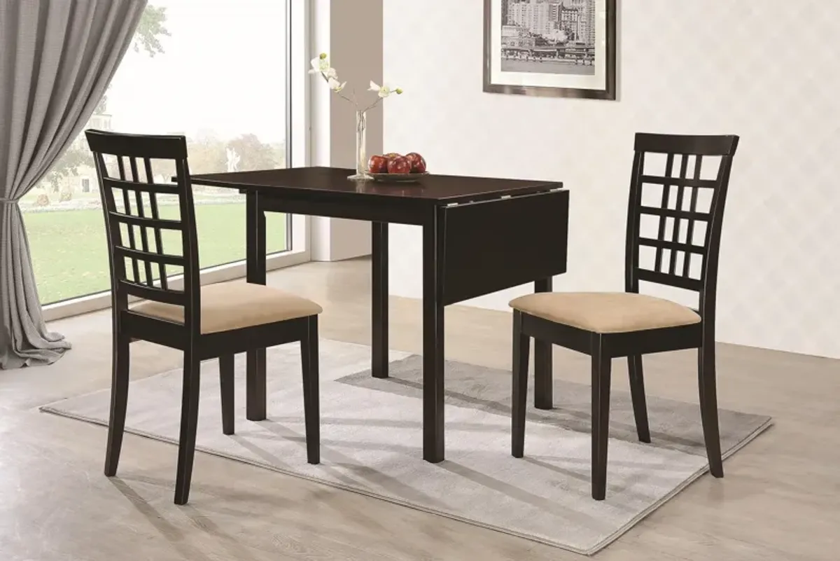 Coaster Kelso Rectangular 52 Inch Extension Dining Table Cappuccino