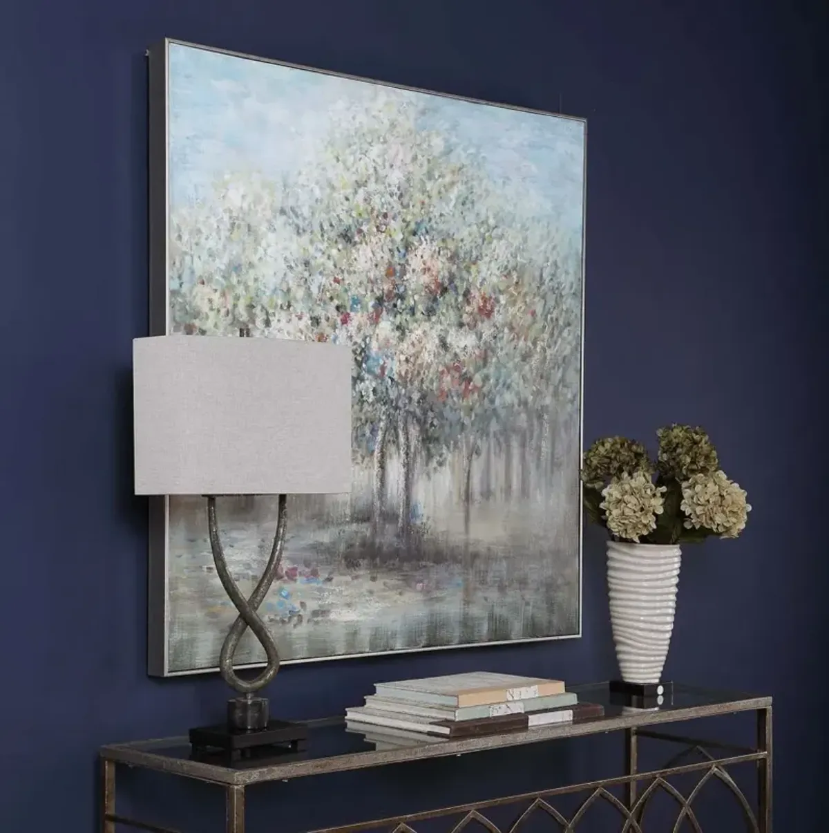 Uttermost Fruit Trees Blue Landscape Wall Art