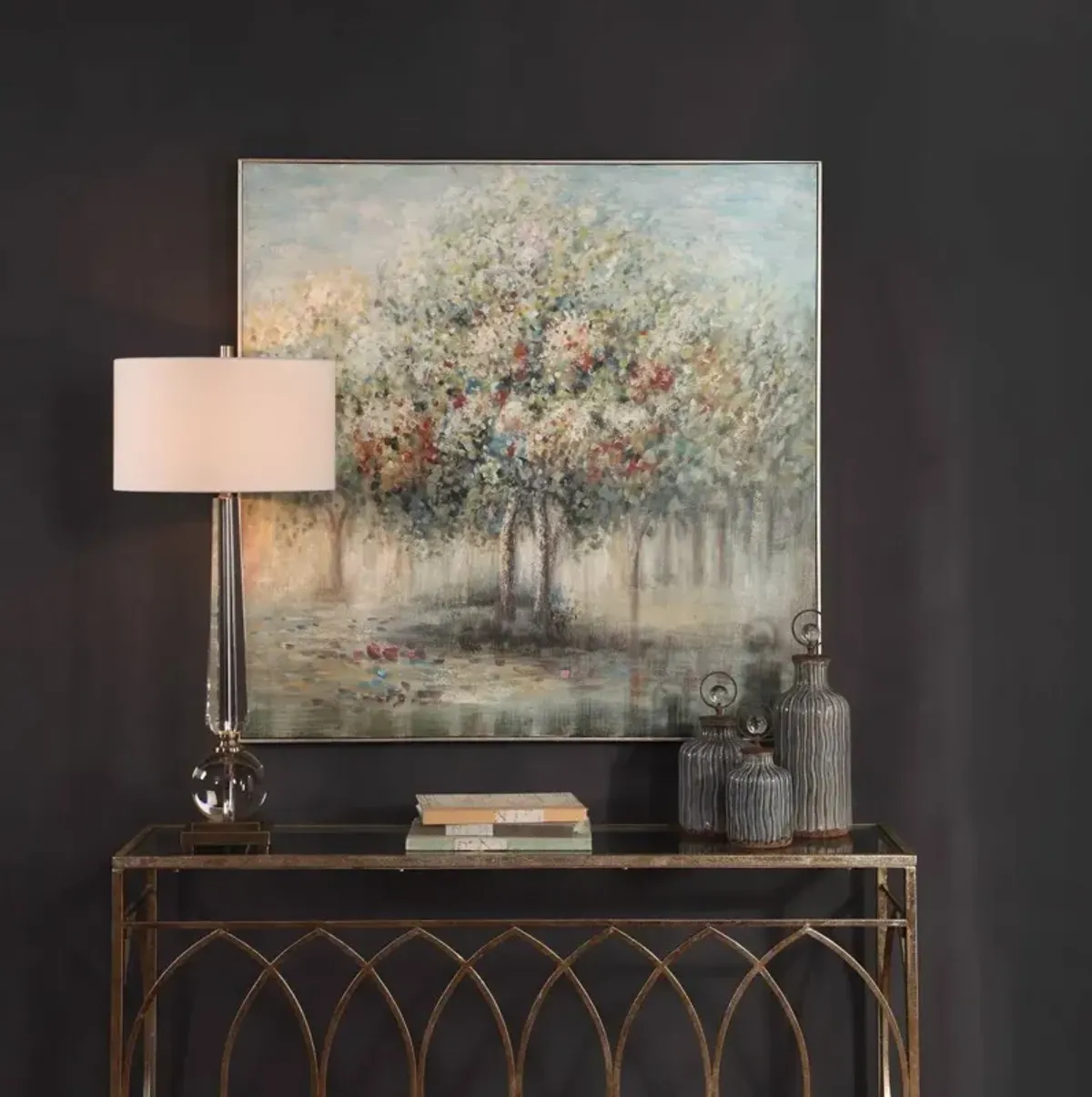 Uttermost Fruit Trees Blue Landscape Wall Art