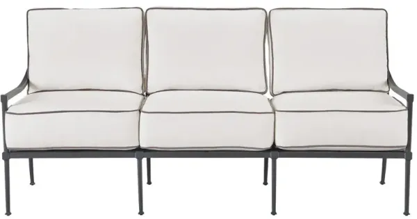Universal Coastal Living Outdoor Seneca Charcoal Aluminum Sofa