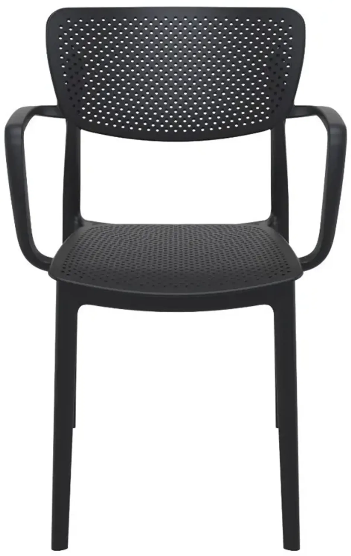 Compamia Loft Outdoor Dining Arm Chair Black