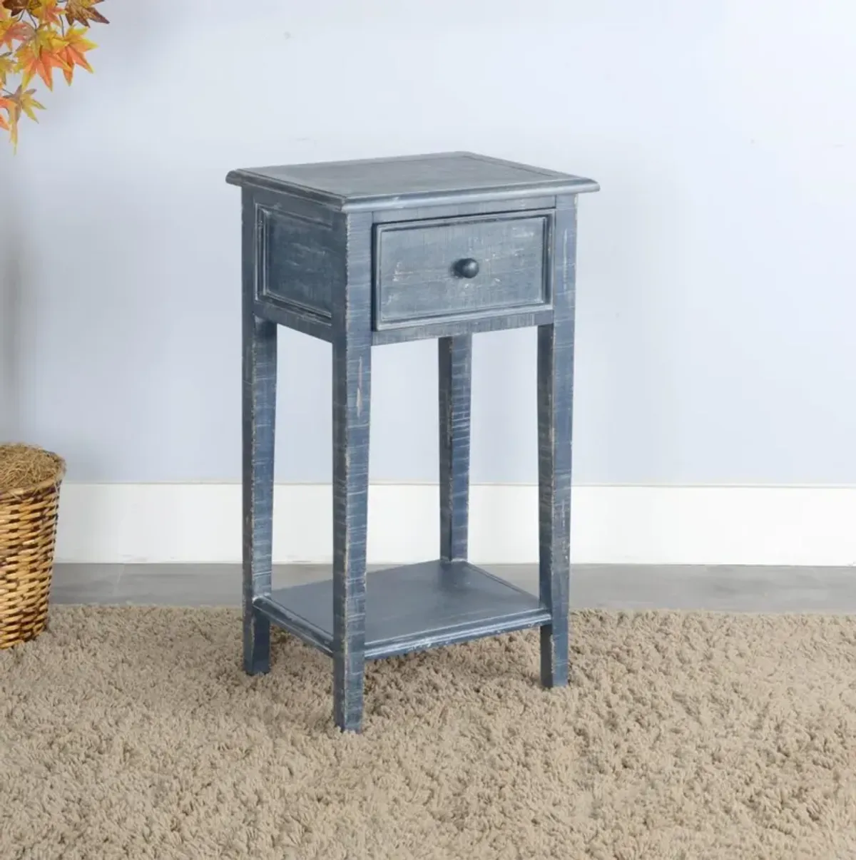 Sunny Designs Marina Ocean Blue 31 Inch Side Table