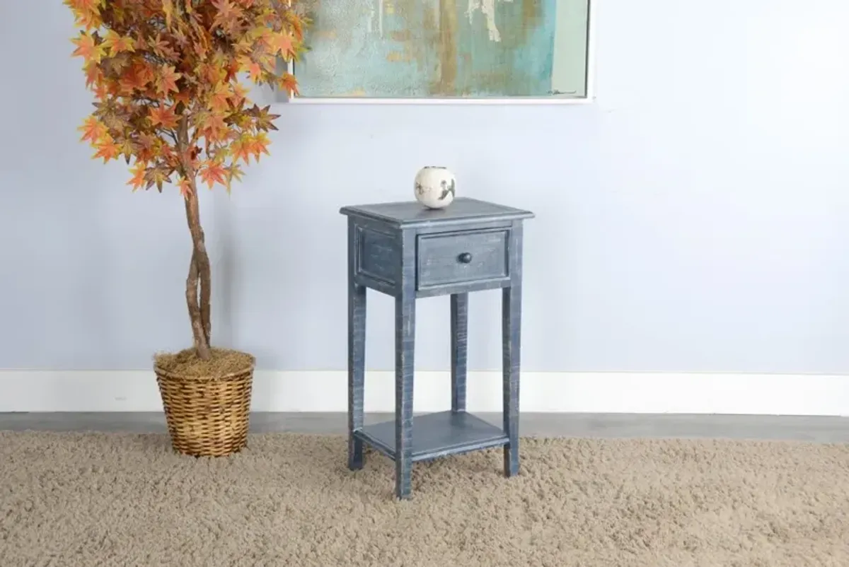 Sunny Designs Marina Ocean Blue 31 Inch Side Table