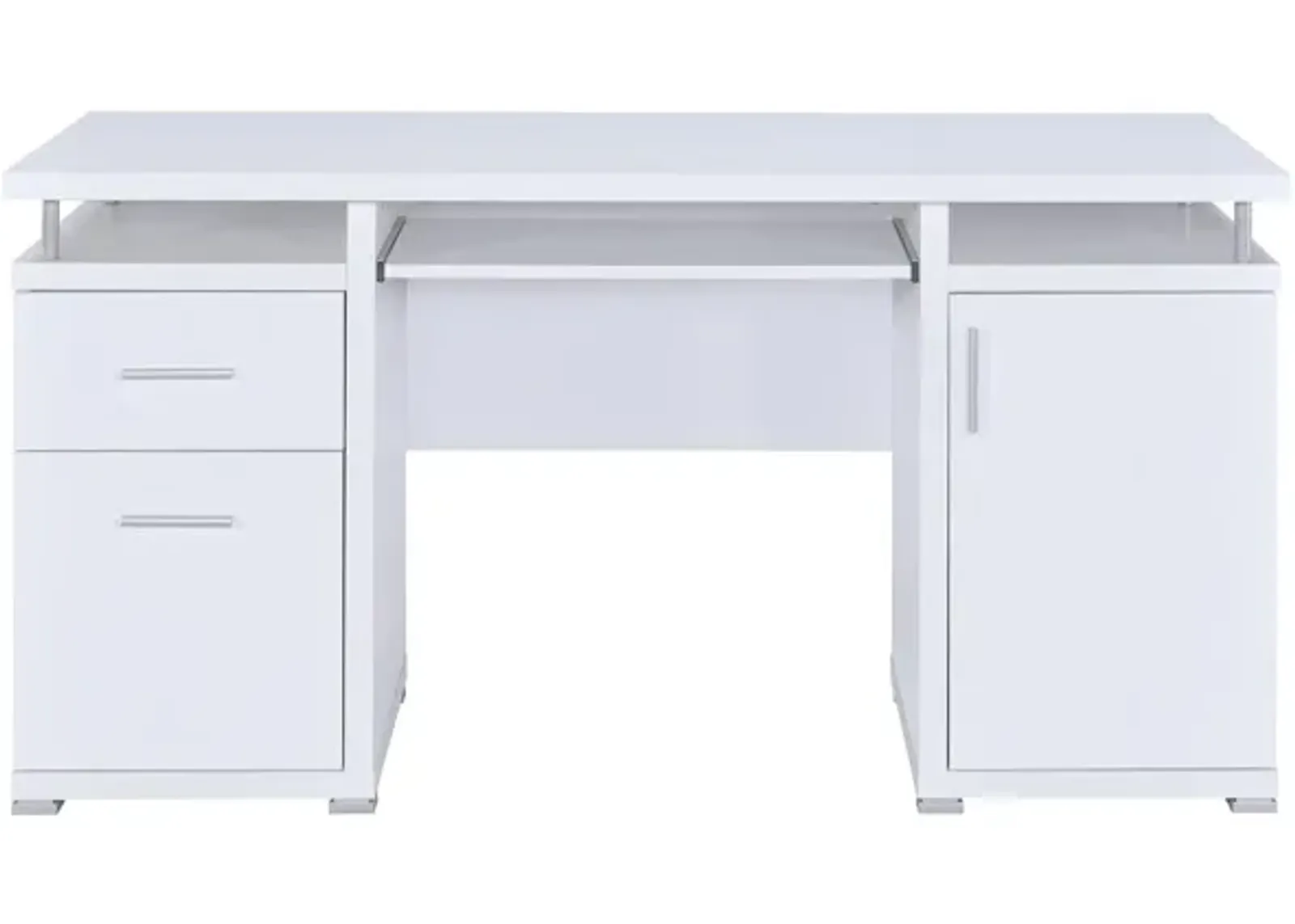 Coaster Tracy 55 Inch 2-Drawer Office Computer Desk White