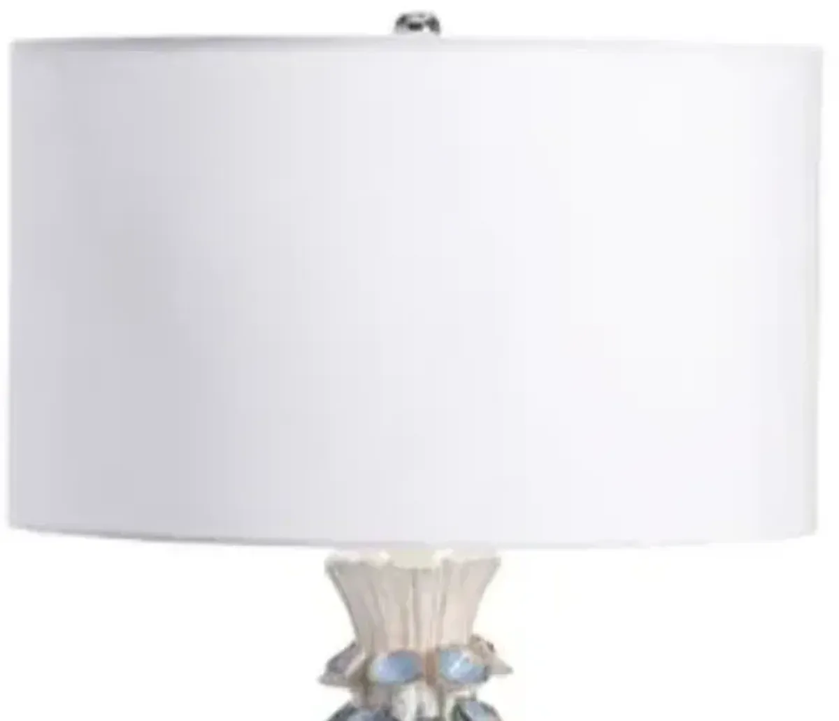 Crestview Hanalei Blue/White 30.5 Inch Table Lamp