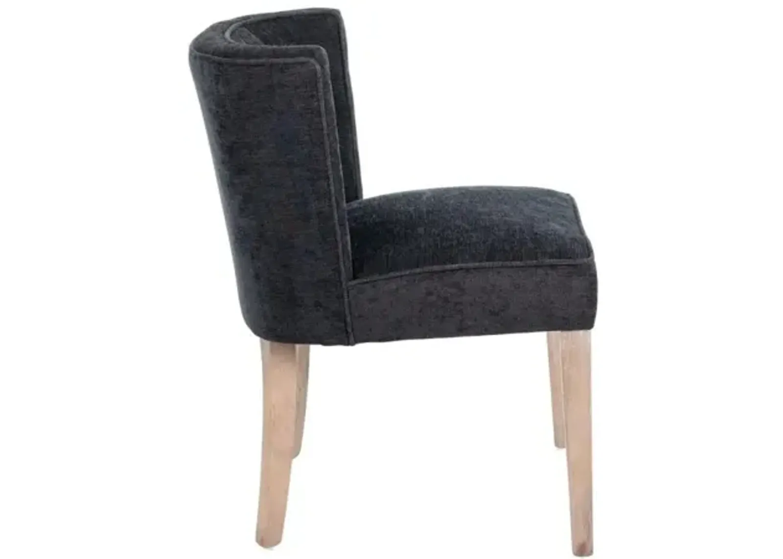 Nest Home Charlie Dining Chair in Grey Wash with Anew Black Finish