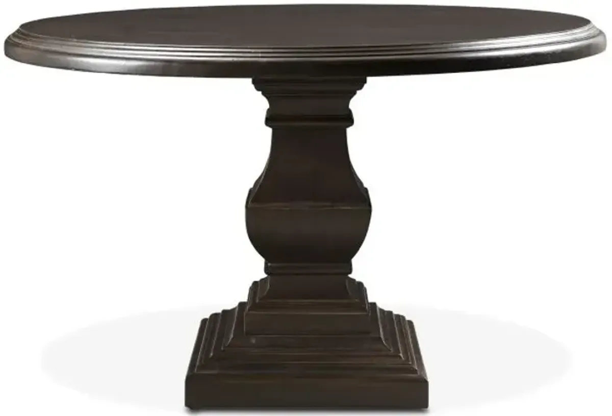 Home Trends Design Nimes 48 Inch Round Dining Table Vintage Brown