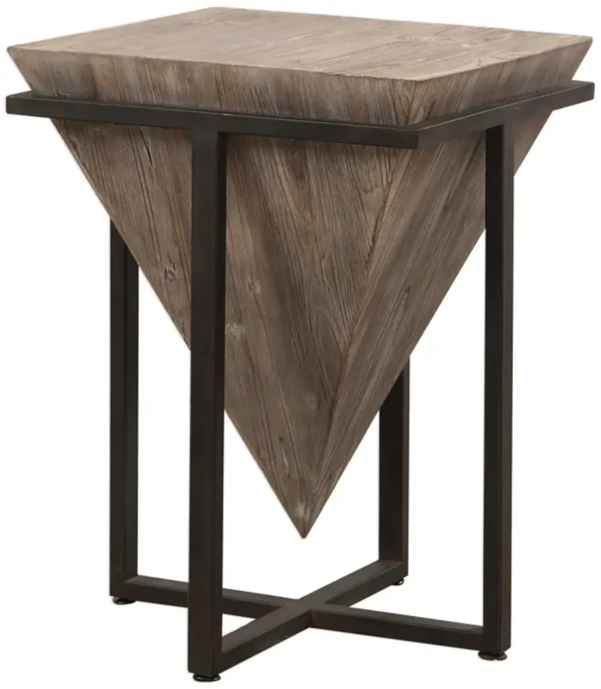 Uttermost Bertrand Grey Wash Accent Table