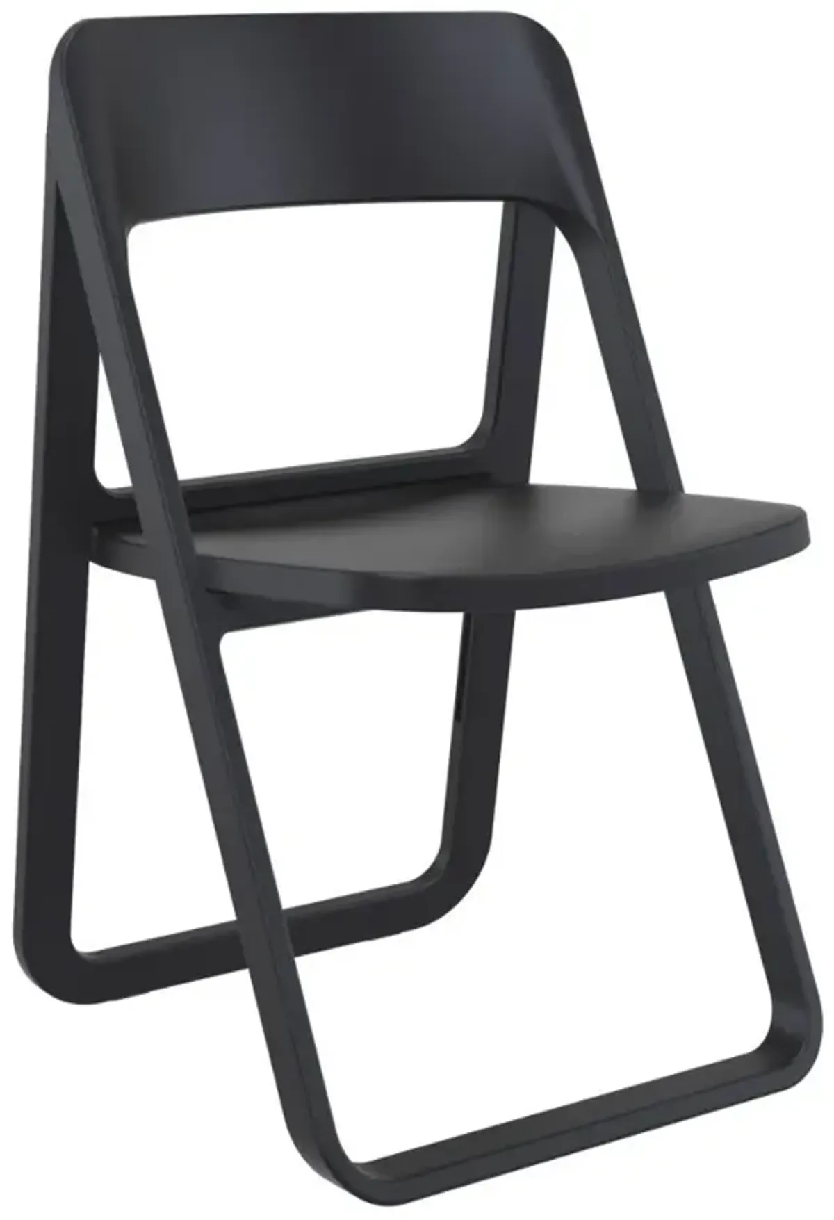 Compamia Dream Folding Outdoor Patio Chair Black