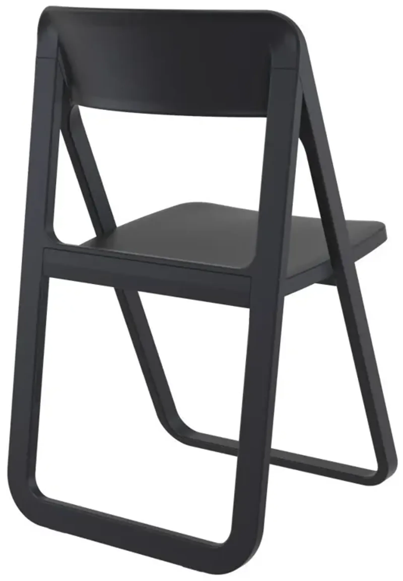 Compamia Dream Folding Outdoor Patio Chair Black