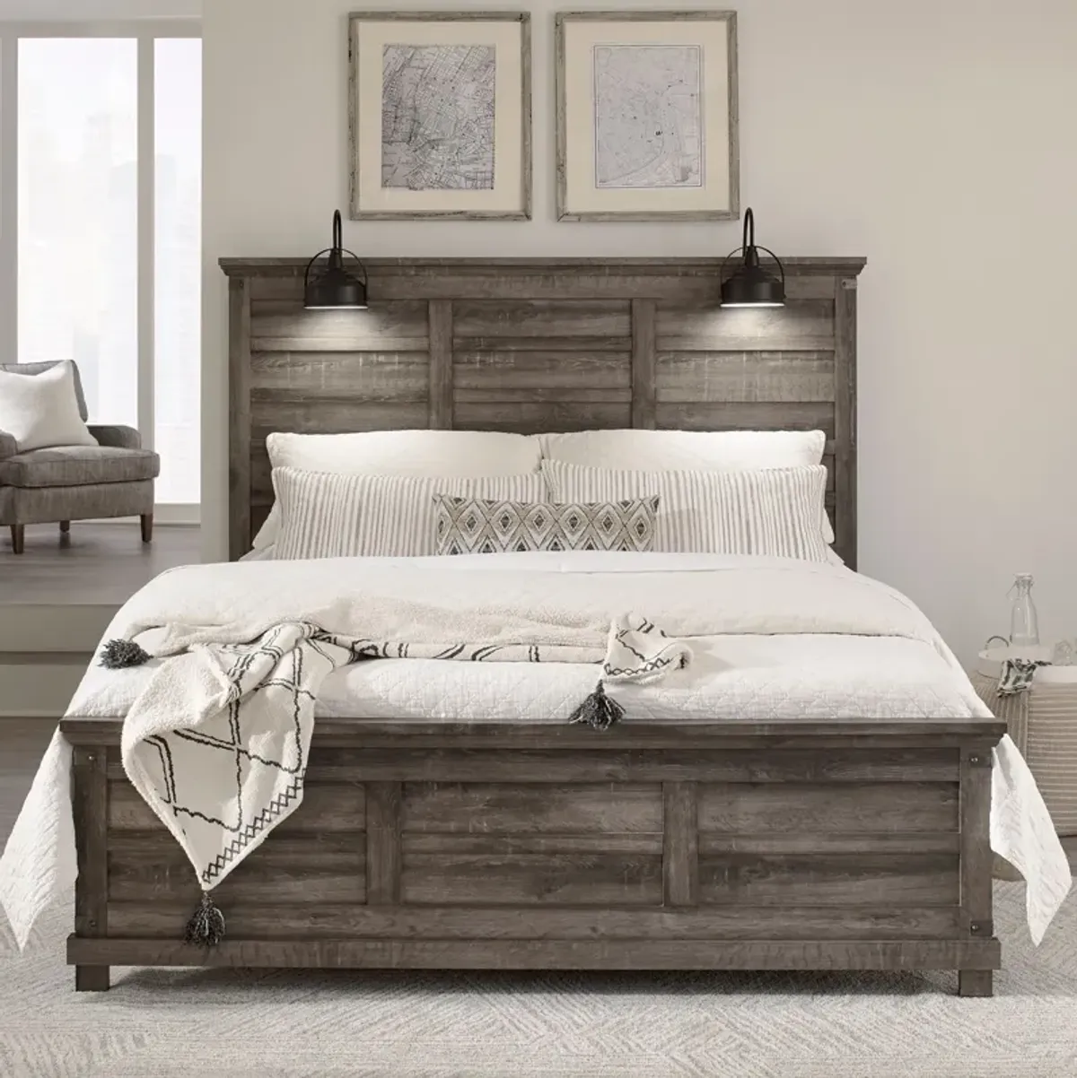 Queen Panel Headboard & Footboard - Lakeside Haven