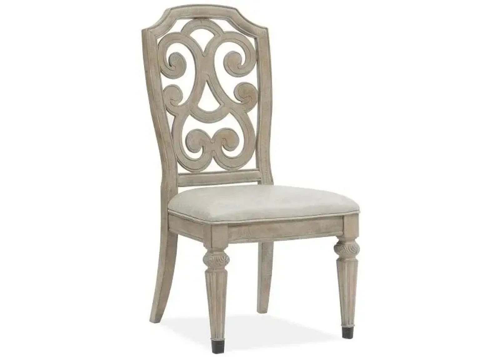 Magnussen Wood Dining Side Chair with Upholstered Seat Marisol