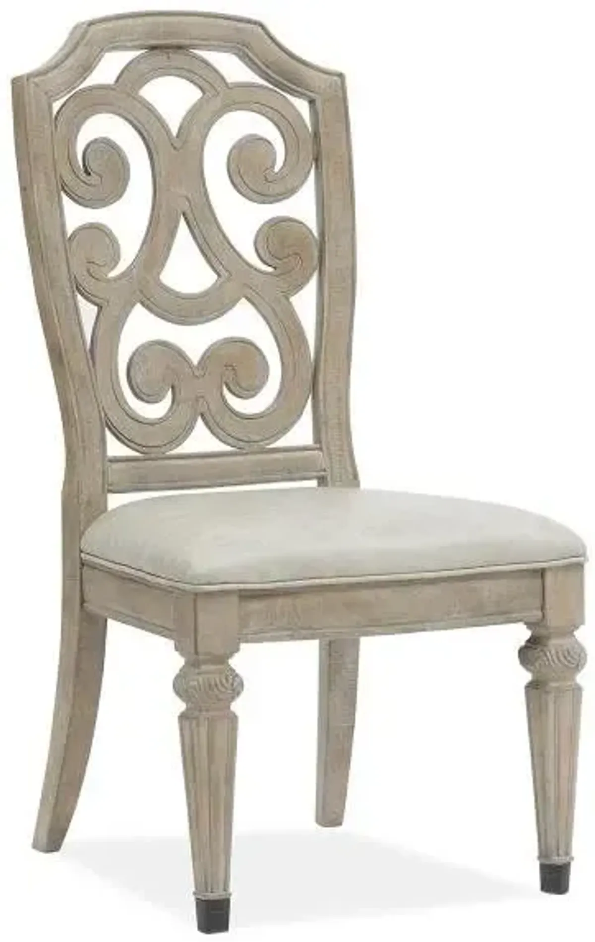 Magnussen Wood Dining Side Chair with Upholstered Seat Marisol