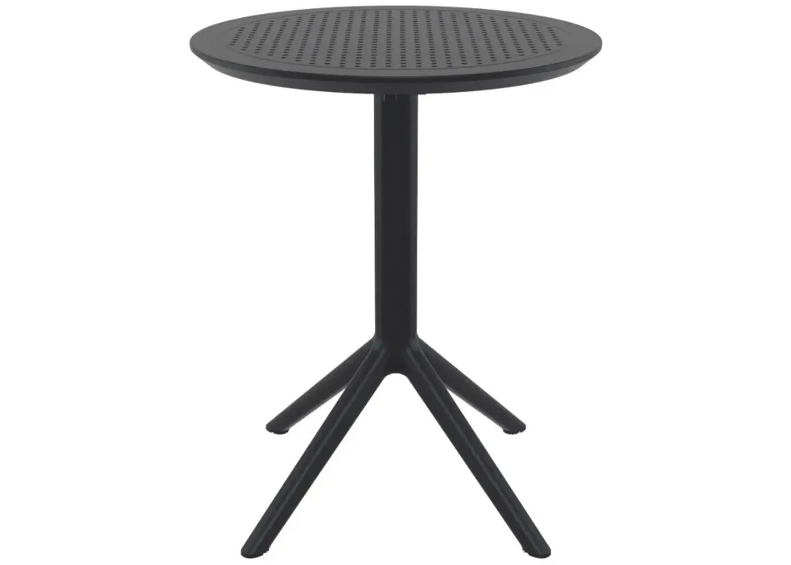 Compamia 24 Inch Outdoor Sky Round Folding Table Black