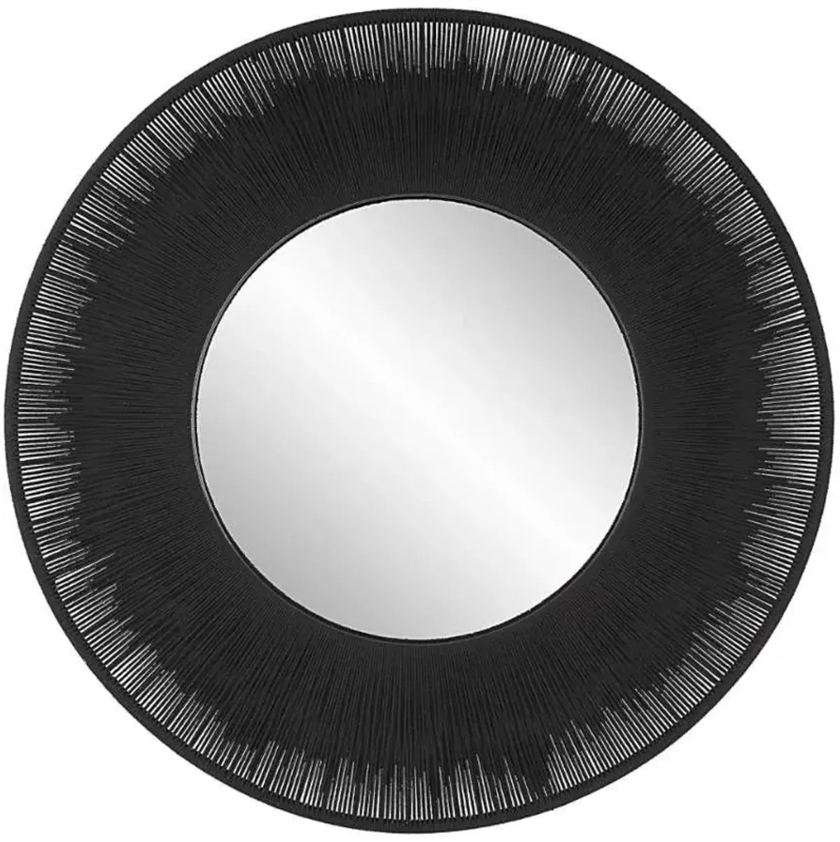 Uttermost Sailor S Knot Black Round Mirror