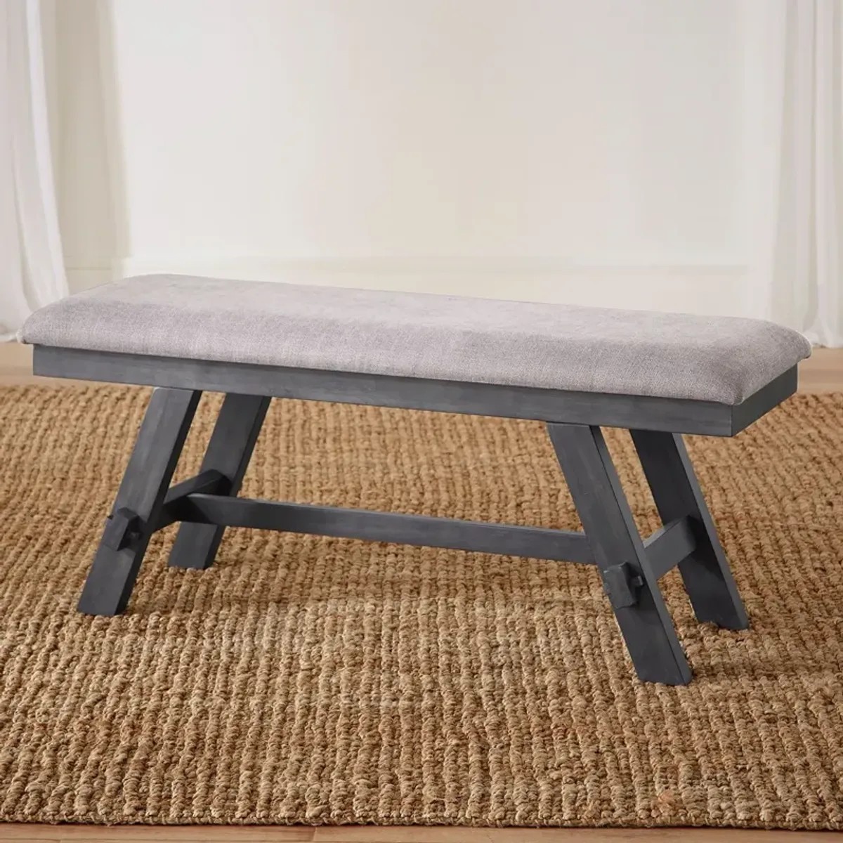 Liberty Furniture Lawson Slate/Weathered Gray Bench