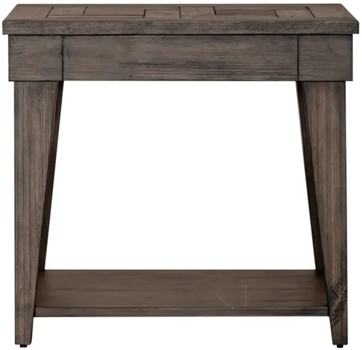 Liberty Furniture Arrowcreek Weathered Stone Chair Side Table