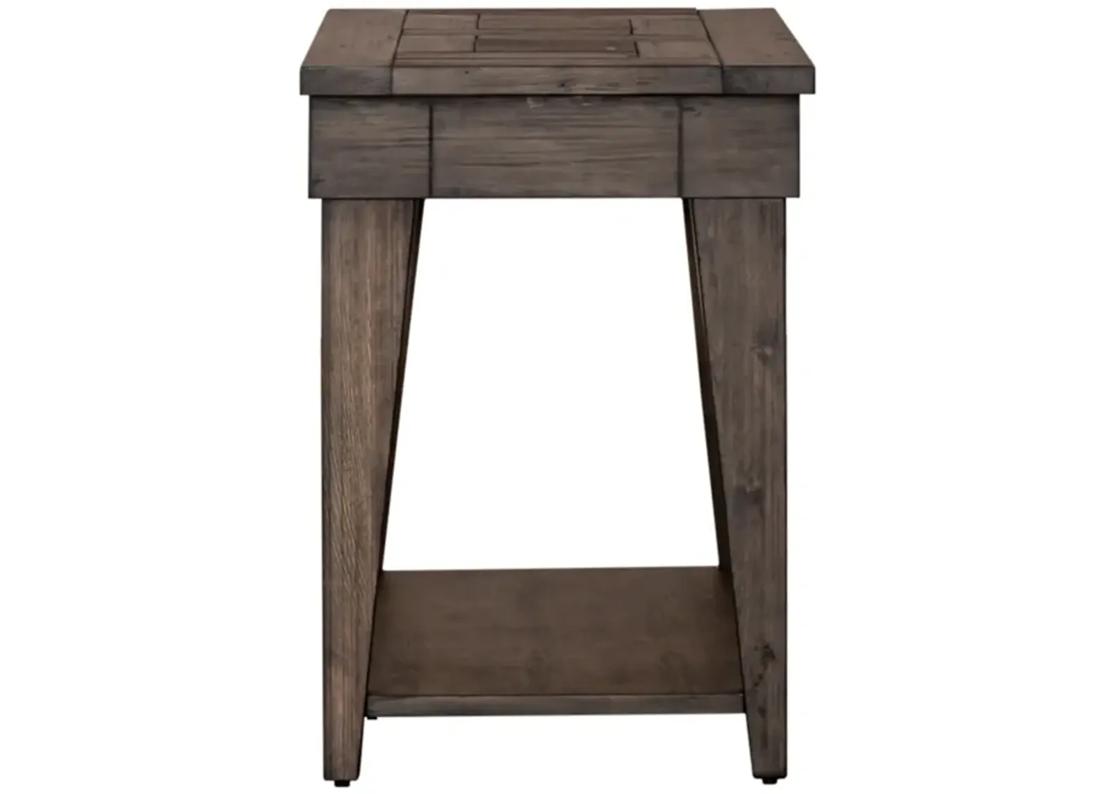 Liberty Furniture Arrowcreek Weathered Stone Chair Side Table