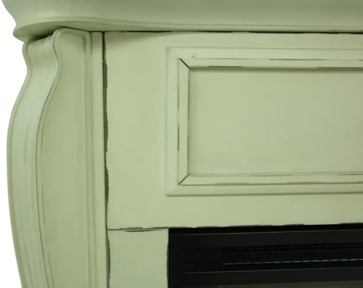 JAYDEN WHITE FIREPLACE WITH INSERT