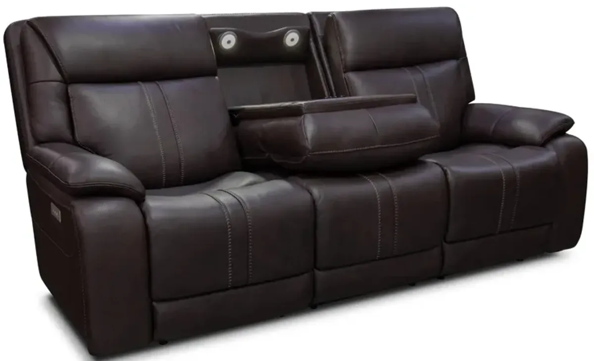 XARA EARTH LEATHER POWER SOFA