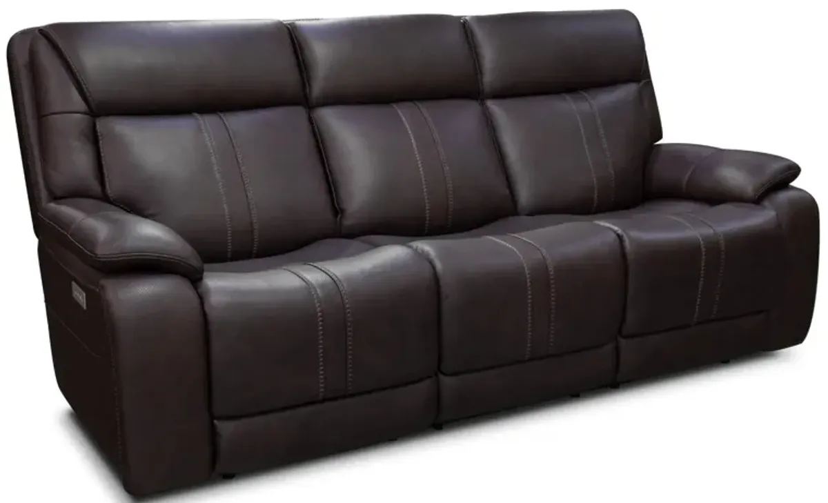 XARA EARTH LEATHER POWER SOFA