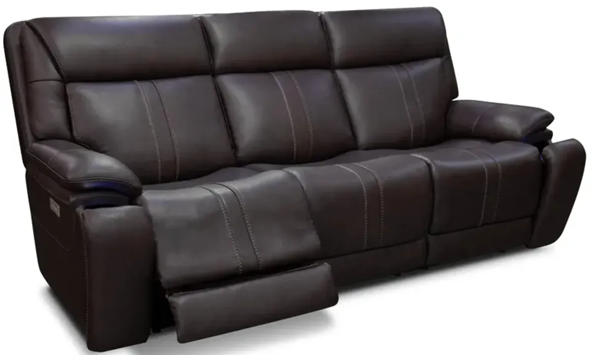 XARA EARTH LEATHER POWER SOFA