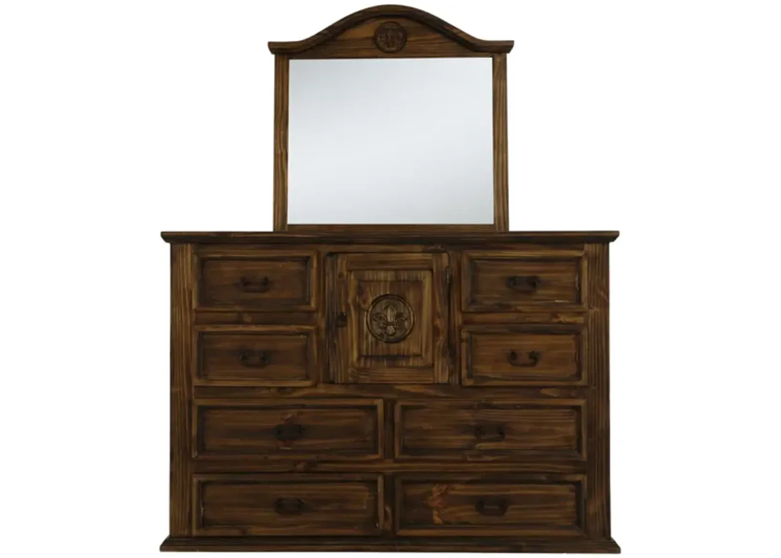 MANSION FLEUR DE LIS DRESSER AND MIRROR