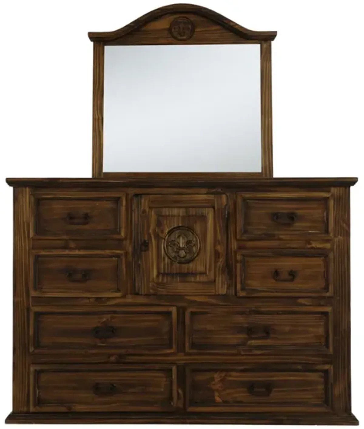 MANSION FLEUR DE LIS DRESSER AND MIRROR