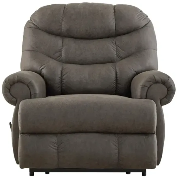 CAMERA TIME GUNMETAL BIG MAN WALL RECLINER