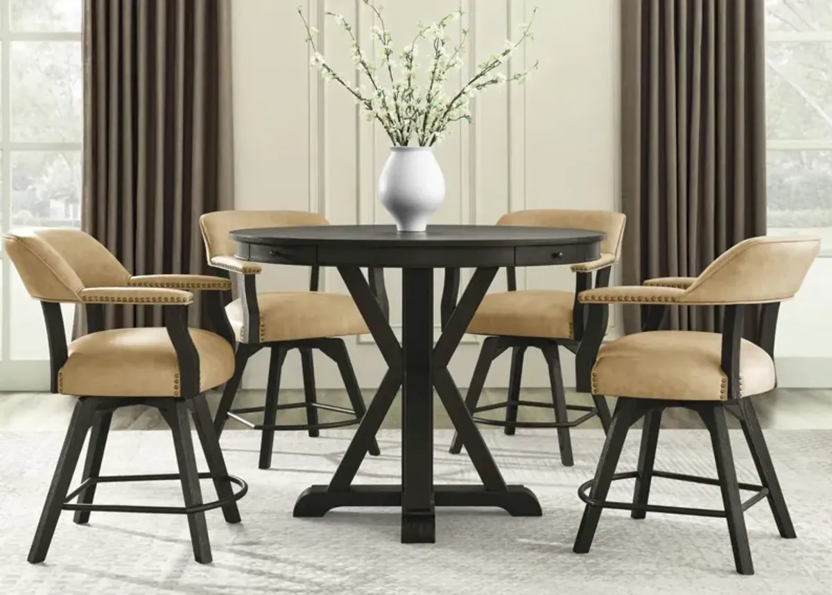 RYLIE BLACK COUNTER HEIGHT TABLE