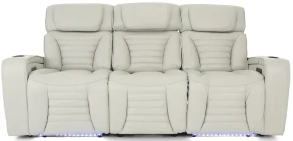 CALLIX FOG LEATHER P2 POWER SOFA WITH CHARGING TABLE AND LIGHTS
