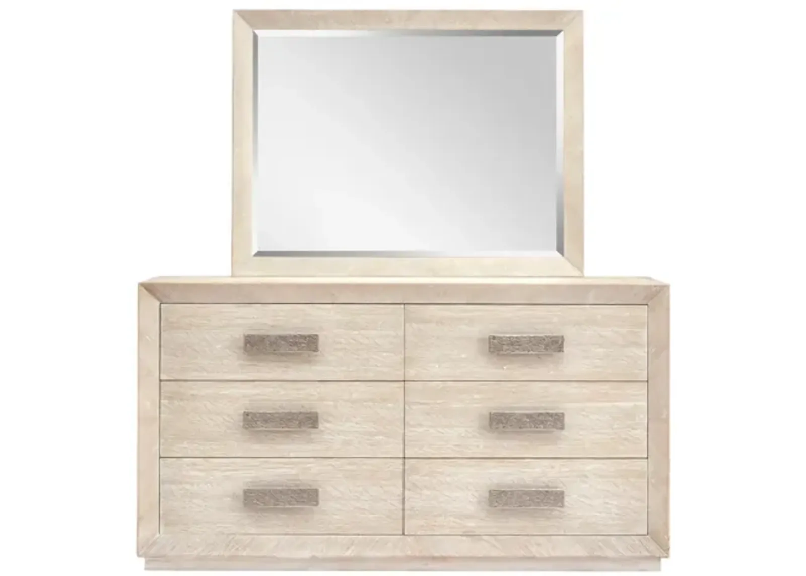 AMHERST WHITEWASH DRESSER AND MIRROR