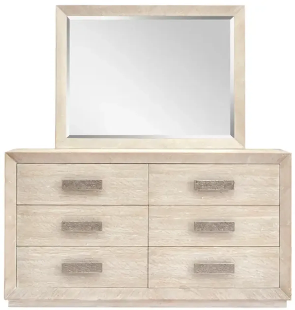 AMHERST WHITEWASH DRESSER AND MIRROR