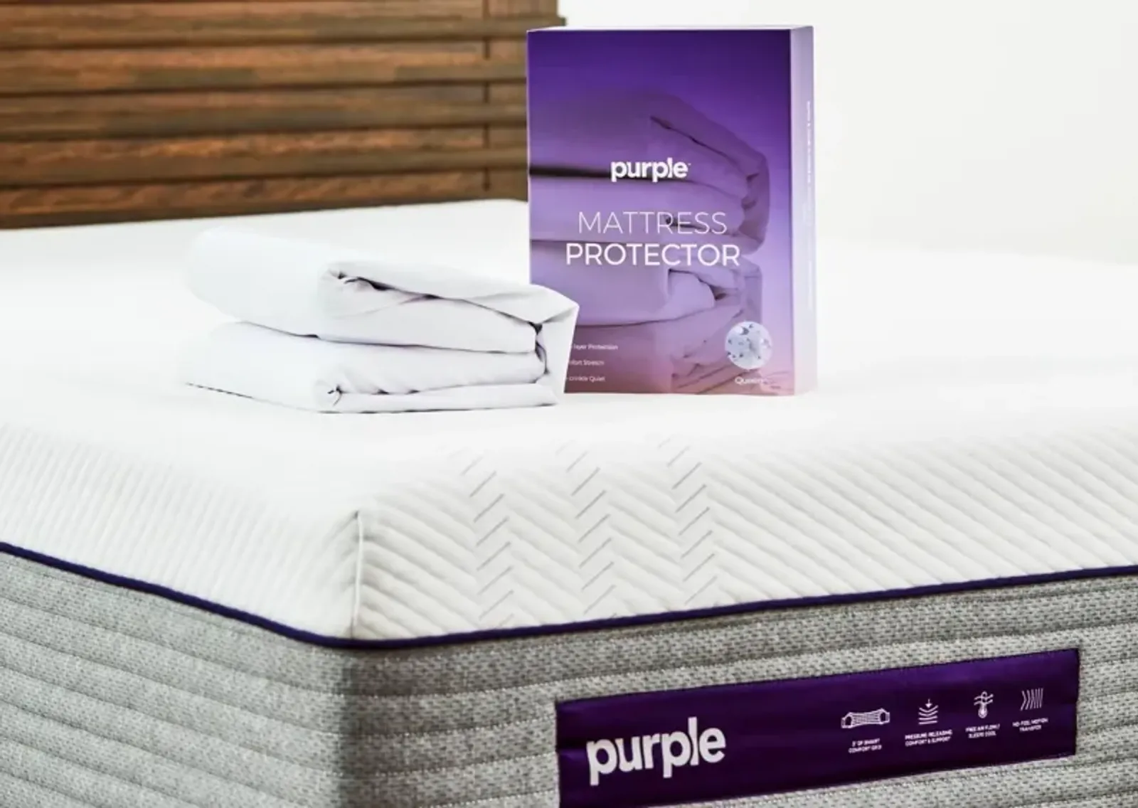 PURPLE QUEEN MATTRESS PROTECTOR