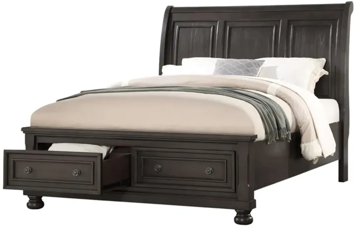 KINGSMAN GREY QUEEN BED