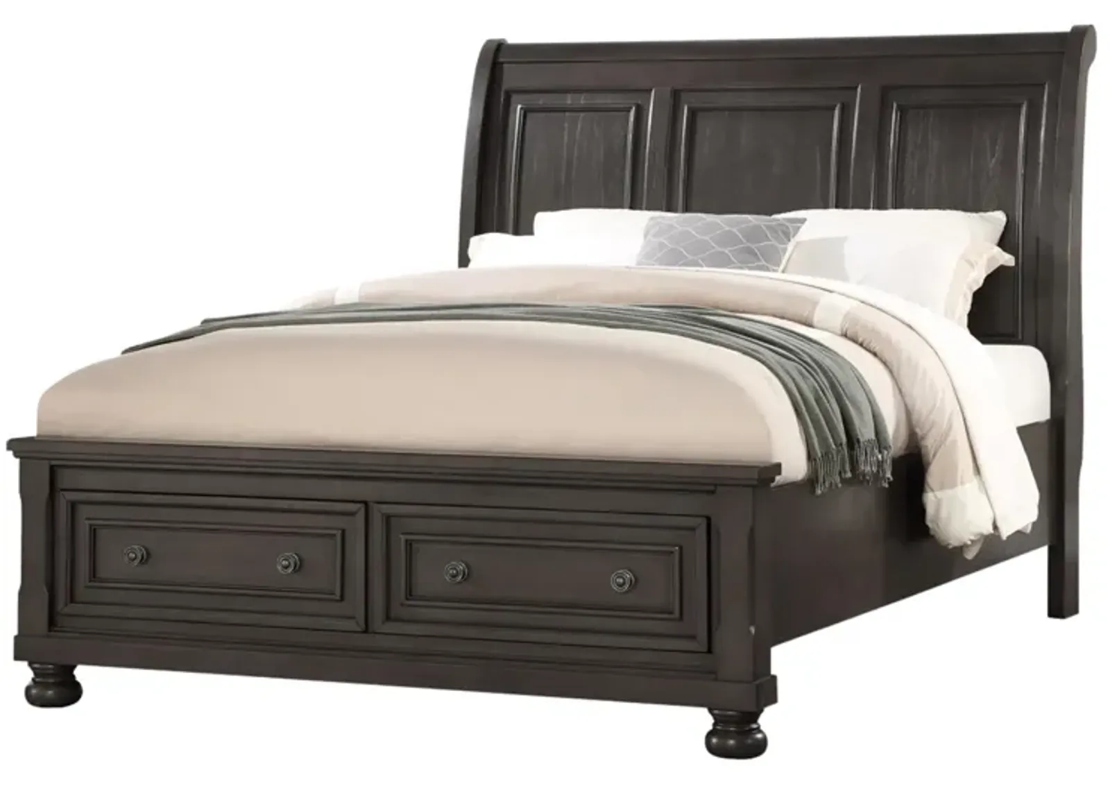 KINGSMAN GREY QUEEN BED