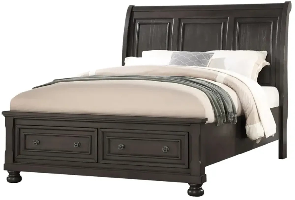 KINGSMAN GREY QUEEN BED