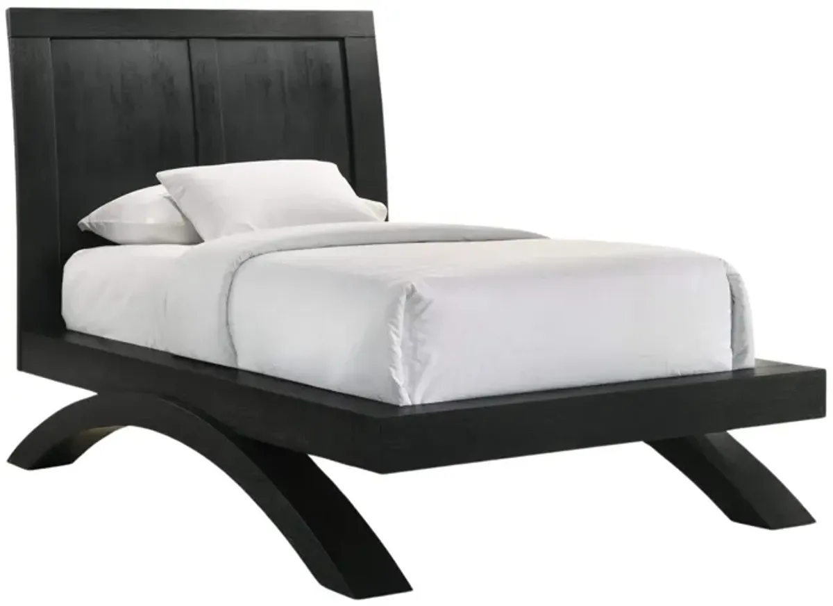 ALLAN BLACK TWIN BED