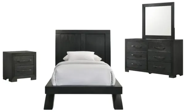 ALLAN BLACK TWIN BEDROOM