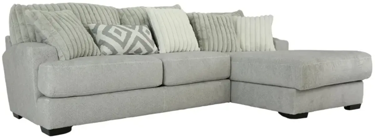 MONDO SILVER 2PC SECTIONAL