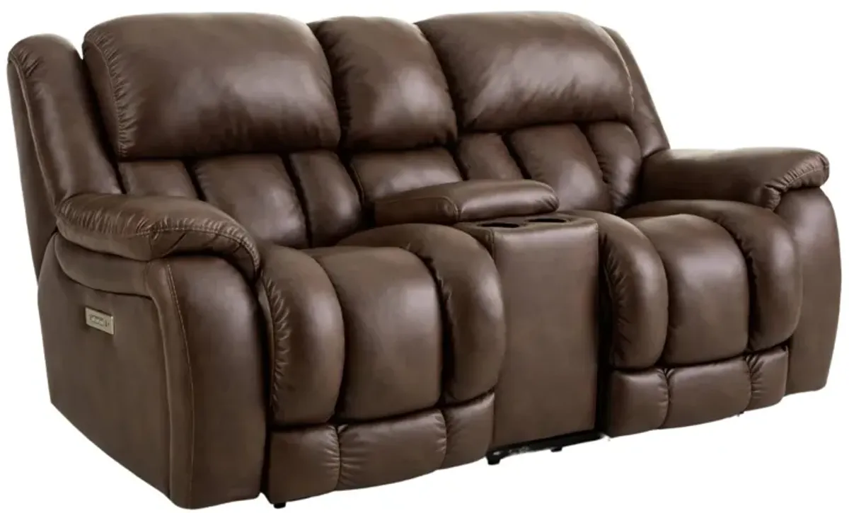 DRIFTER MOCHA P3 POWER LOVESEAT WITH CONSOLE