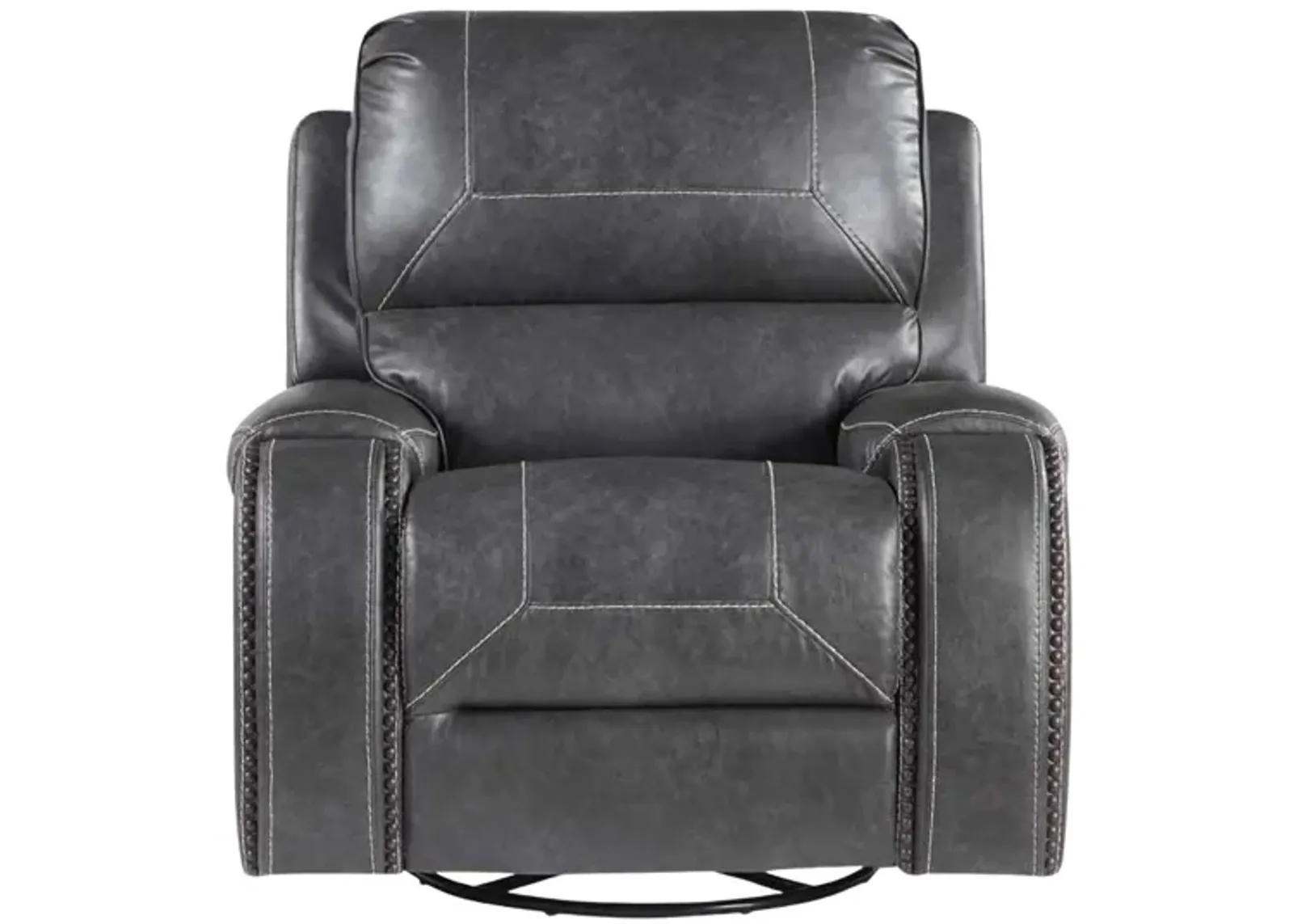 KEILY GREY SWIVEL GLIDER RECLINER